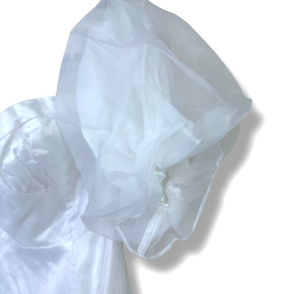 Lulus NWT True Excellence White Bustier Off-The-Shoulder Bridal Gown Maxi Dress - Picture 6 of 11